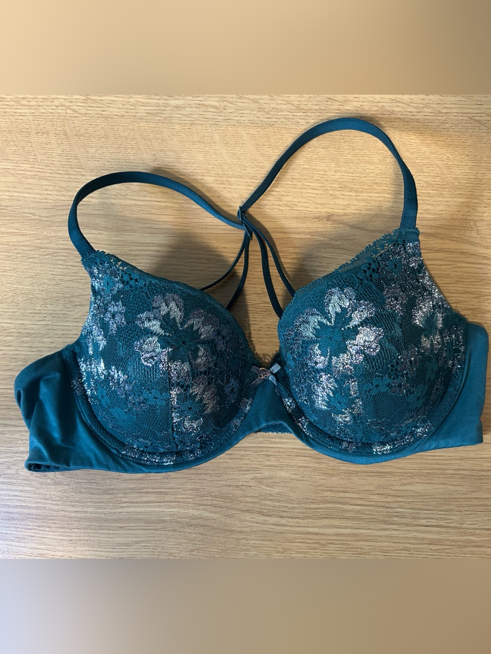 Victoria's Secret Teal Lace Push-Up Bra